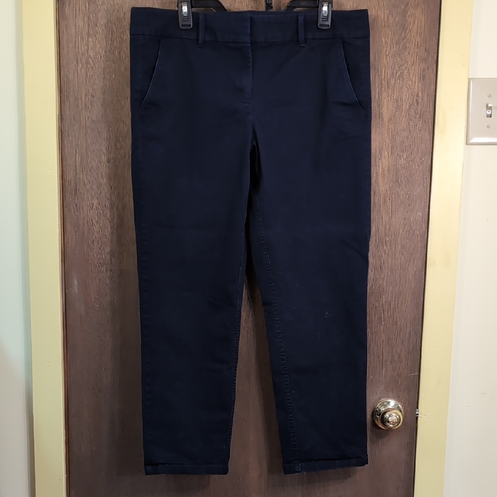 LOFT Women's Dark Blue Chinos Crop